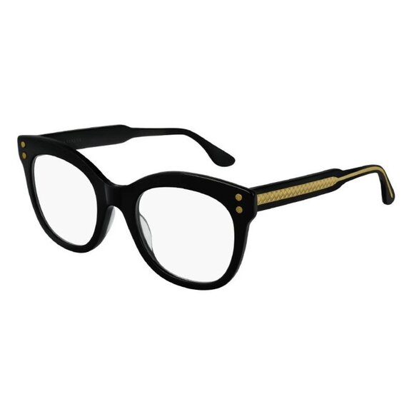 NWT BOTTEGA VENETA EYEGLASSES WOMEN BLACK EYEWEAR - Picture 1 of 3